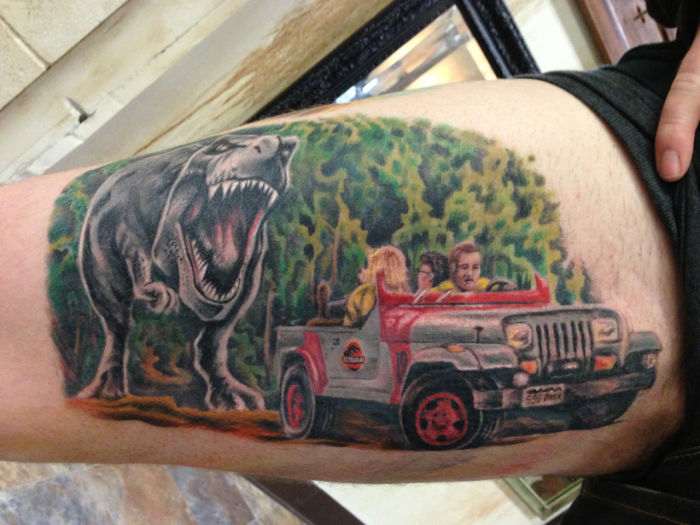 Jurassic Park tattoo by MrAndersIversen on DeviantArt